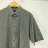 ヴァンヒューゼン VAN HEUSEN 90S WRINKLE FREE 総柄オーバーサイズ S/S ボタンダウンシャツ メンズ import:XL