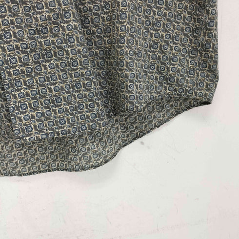 ヴァンヒューゼン VAN HEUSEN 90S WRINKLE FREE 総柄オーバーサイズ S/S ボタンダウンシャツ メンズ import:XL