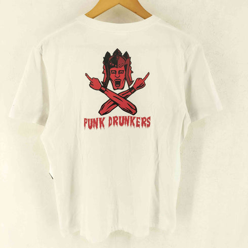パンクドランカーズ PUNK DRUNKERS アニメキャラクター コラボ プリント Tシャツ メンズ M