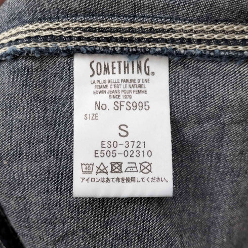 サムシング SOMETHING 別注 ボタンフライ サロペット オーバーオール レディース S