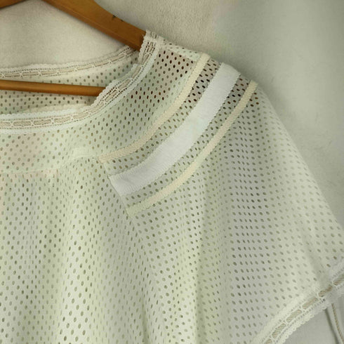 マチュアリー maturely Mesh Dot Short Smock メッシュトップス レディース