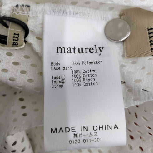 マチュアリー maturely Mesh Dot Short Smock メッシュトップス レディース