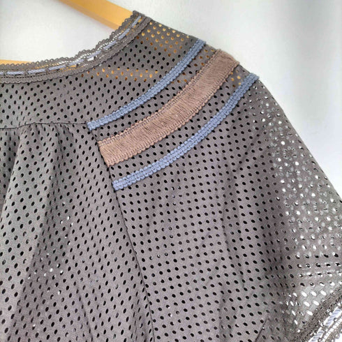 マチュアリー maturely Mesh Dot Short Smock メッシュトップス レディース