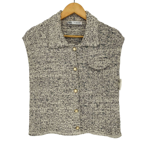 ザラ ZARA メタリックスレッドテクスチャーニット レディース import:S