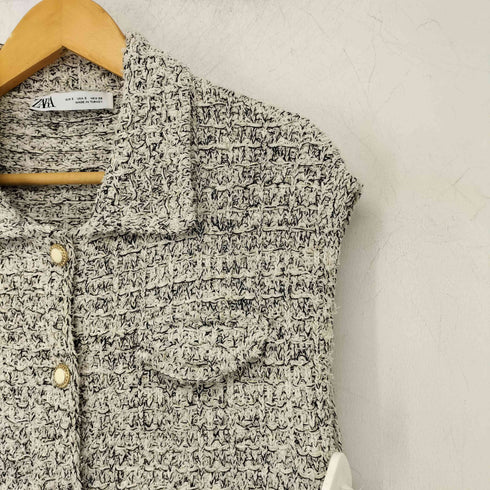 ザラ ZARA メタリックスレッドテクスチャーニット レディース import:S