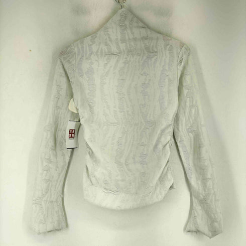 MAMC CHN ハイネック ロゴデザイン ジャガード トップス レディース import:M