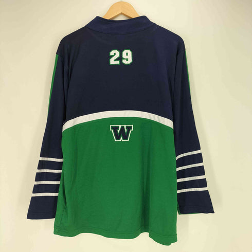 INTREPID SPORTSWEAR WOODINVILLE ハーフジップ メッシュ L/S 長袖 メッシュ ゲームシャツ メンズ import:S