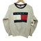 トミーヒルフィガー TOMMY HILFIGER USA製 クルーネック ロゴプリント スウェット メンズ import:S