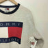 トミーヒルフィガー TOMMY HILFIGER USA製 クルーネック ロゴプリント スウェット メンズ import:S