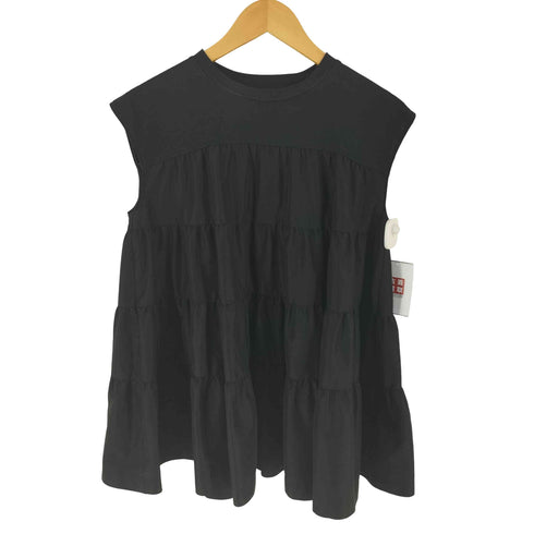 ボールジー BALLSEY コットンジャージーコンビ ティアードプルオーバー レディース S