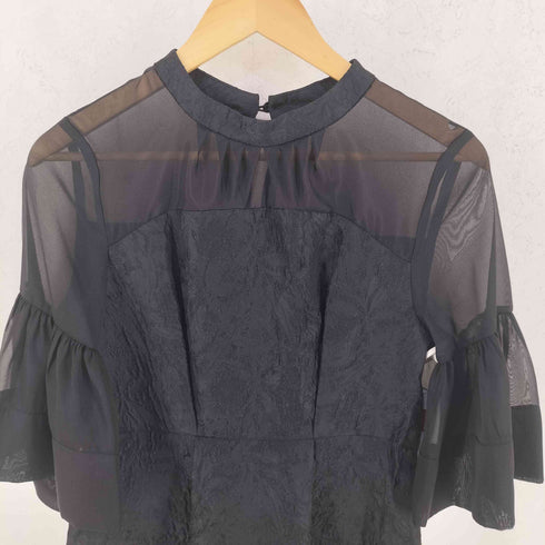 ルイルエブティック RUIRUE BOUTIQUE フェミニンシアージャカードドレス レディース L