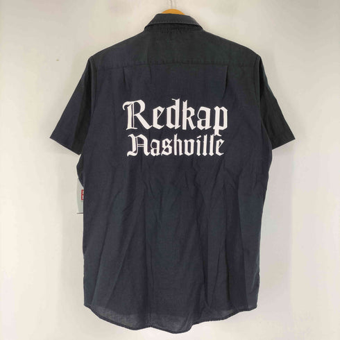 レッドキャップ RED KAP ワッペン バックロゴ 半袖 BD ワークシャツ メンズ JPN:XL