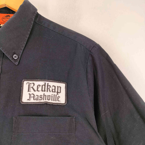 レッドキャップ RED KAP ワッペン バックロゴ 半袖 BD ワークシャツ メンズ JPN:XL