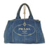 プラダ PRADA カナパ デニム トートバッグ レディース