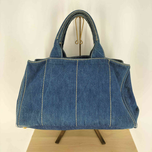 プラダ PRADA カナパ デニム トートバッグ レディース