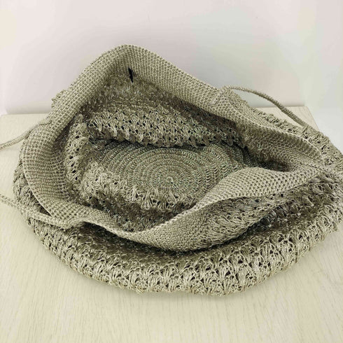 ヌキテパ NE QUITTEZ PAS METALLIC MACRAME BIG BAG レディース