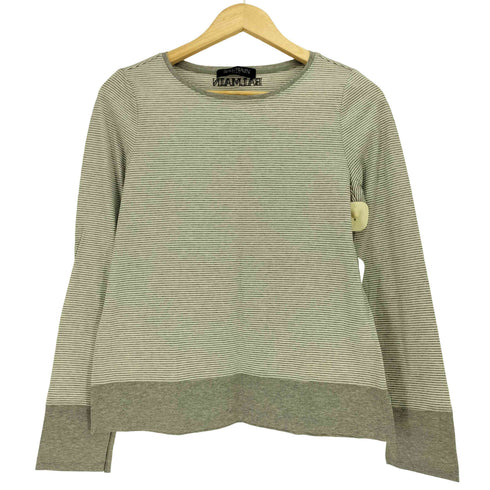 バルマンパリ BALMAIN PARIS バックロゴ 刺繍 スイッチング 切替 L/S 長袖 ボーダー カットソー レディース 11