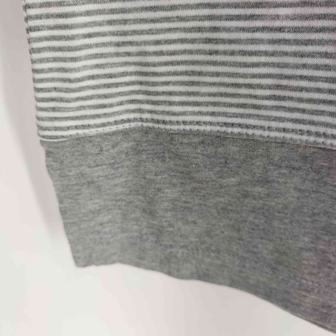 バルマンパリ BALMAIN PARIS バックロゴ 刺繍 スイッチング 切替 L/S 長袖 ボーダー カットソー レディース 11
