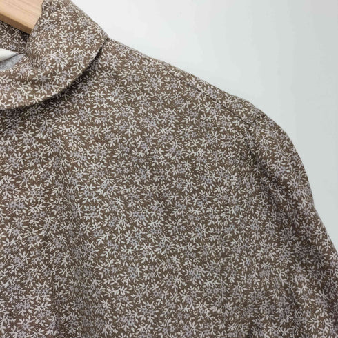 コットンハウスアヤ Cotton House Aya Aライン 花柄 丸襟 L/S 長袖 シャツ レディース JPN:M