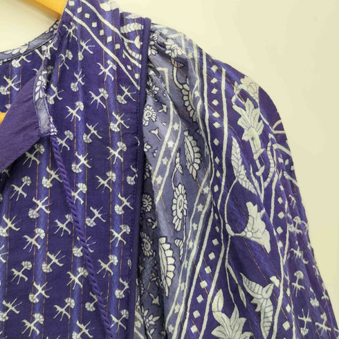 サラマリカ Sara Mallika PRINT DRESS コットン ブロックパターン ドレス レディース
