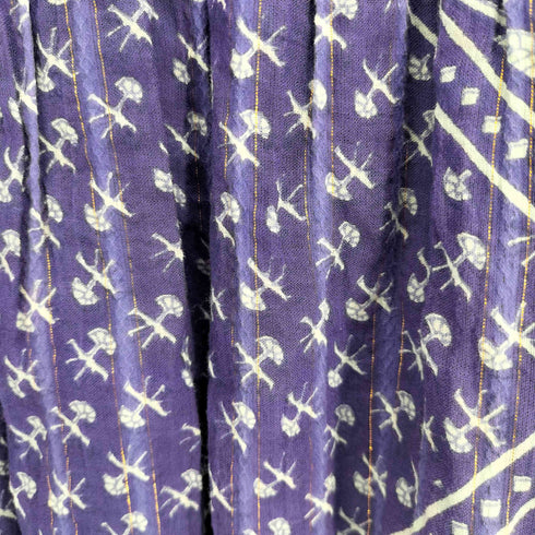 サラマリカ Sara Mallika PRINT DRESS コットン ブロックパターン ドレス レディース