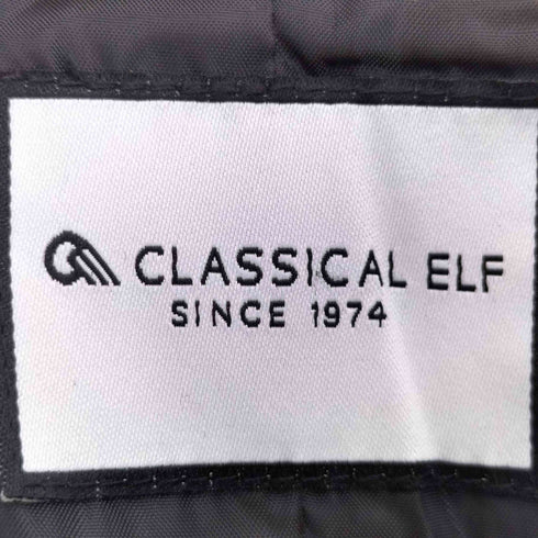 クラシカルエルフ CLASSICAL ELF レトロな主役級アイテム。ブークレー起毛チェック柄ダブルジャケットコート レディース JPN:S