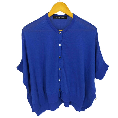 ミズイロインド mizuiro ind 26SS HIGH GAUZE WIDE CARDIGAN ハイゲージ ワイド カーディガン レディース FREE