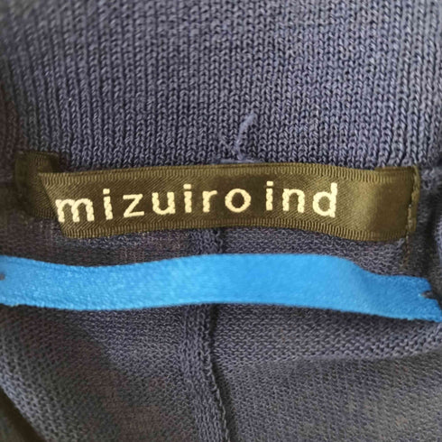ミズイロインド mizuiro ind 26SS WIDE POLO KNIT CARDIGAN ワイド ポロ ニット カーディガン レディース FREE