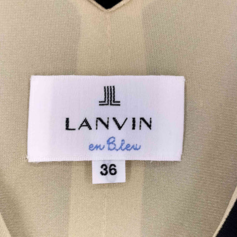 ランバンオンブルー LANVIN en Bleu ノースリーブ チュールワンピース レディース JPN:36