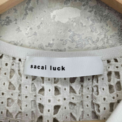 サカイラック sacai luck レースドッキングTシャツ レディース JPN:1