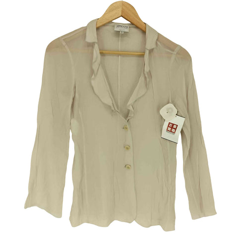 アルマーニコレツィオーニ ARMANI COLLEZIONI イタリア製 シアーブラウス レディース FR:40