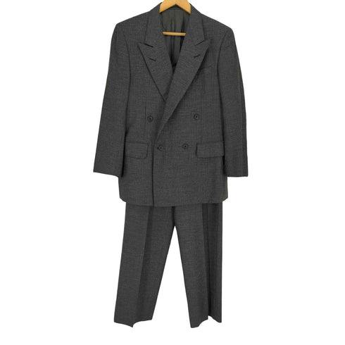 バーバリーズ BURBERRYS ダブルブレストテーラードジャケット ラム25%混 2タックスラックス セットアップ メンズ 165