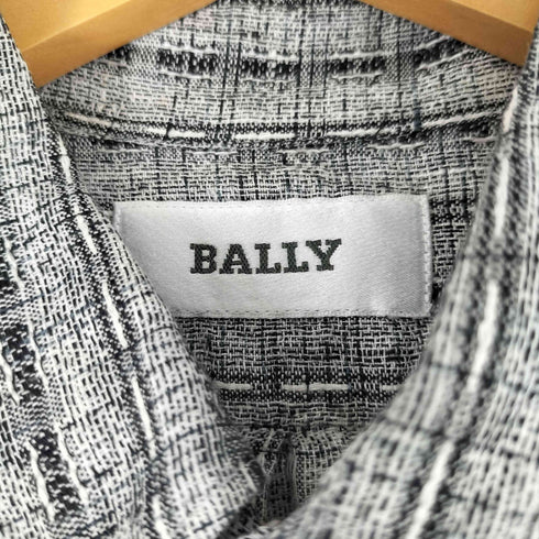 バリー BALLY チェック柄 半袖 リネンシャツ メンズ
