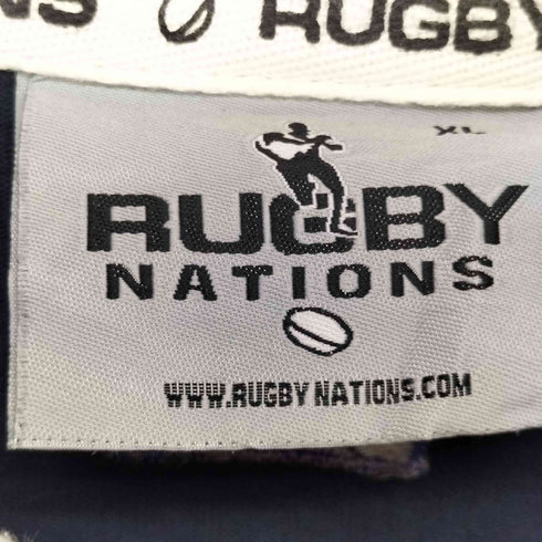 RUGBY NATIONS ロゴ刺繍 ラガーシャツ メンズ JPN:L
