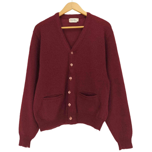 MACY'S Supre-Macy 60S ウールモヘヤ 単色 カーディガン メンズ import:M