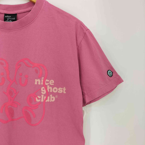 NICE GHOST CLUB フロントプリント半袖 Tシャツ メンズ import:S