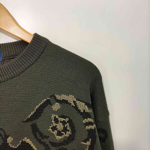 MARIANO RUBINACCI イタリア製 ライオン 刺繍 ウール ニットセーター レディース 4
