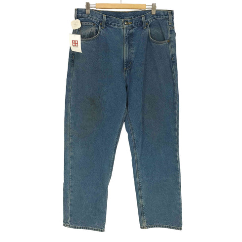 カーハート Carhartt 裏地チェックネル ジップフライ ストレートデニム メンズ 38×32