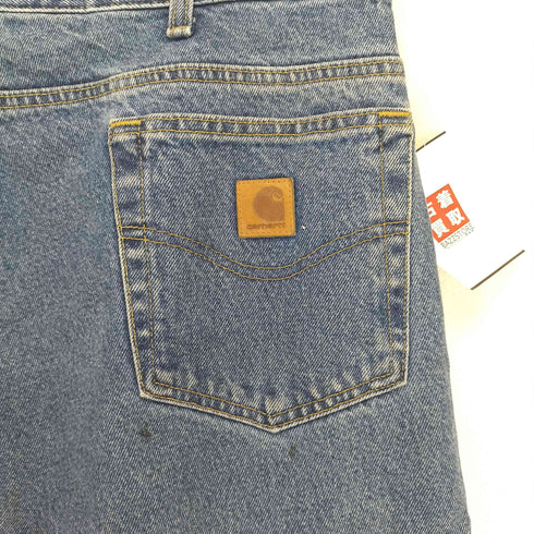 カーハート Carhartt 裏地チェックネル ジップフライ ストレートデニム メンズ 38×32