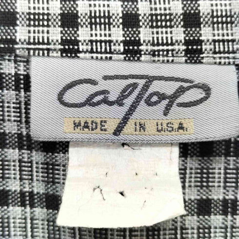 キャルトップ CALTOP MADE IN USA ショートスリーブチェックシャツ メンズ