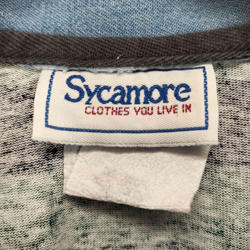 SYCAMORE MADE IN USA ボーダー ロングスリーブ ポロシャツ メンズ JPN:L