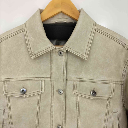 メゾンスペシャル MAISON SPECIAL Washed Vegan Leather Short Length Blouson レディース FREE