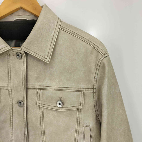 メゾンスペシャル MAISON SPECIAL Washed Vegan Leather Short Length Blouson レディース FREE