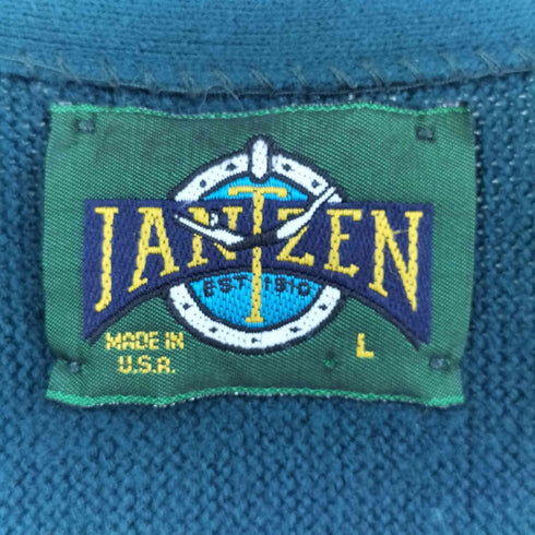 ジャンセン jantzen 90s USA製 アクリルニット カーディガン メンズ L