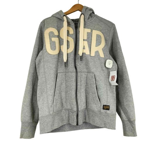 ジースターロー G-STAR RAW ロゴデザイン ジップアップパーカー メンズ import:L