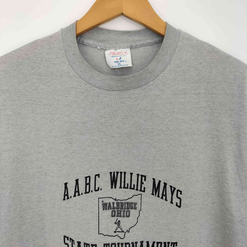 SELEC‐T 90s USA製 コットンポリ シングルステッチ A.A.B.C. Wilie Mays Sate Tournament カレッジ Tシャツ メンズ import:XL