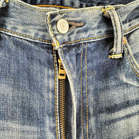 リーバイス Levis 502 ジップフライ ボタン裏4459 ダメージデニムパンツ メンズ W33 L33