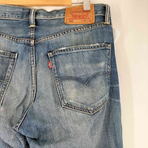 リーバイス Levis 502 ジップフライ ボタン裏4459 ダメージデニムパンツ メンズ W33 L33