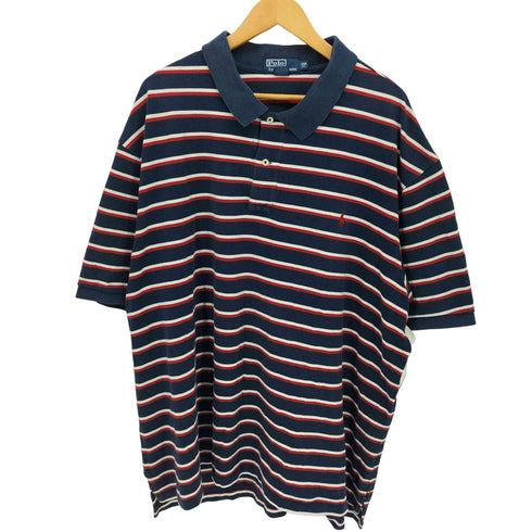 ポロバイラルフローレン Polo by RALPH LAUREN ポニー刺繍 ボーダー ポロシャツ メンズ 4XB