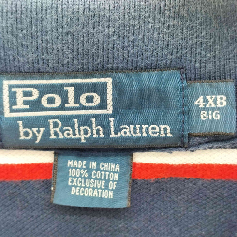 ポロバイラルフローレン Polo by RALPH LAUREN ポニー刺繍 ボーダー ポロシャツ メンズ 4XB